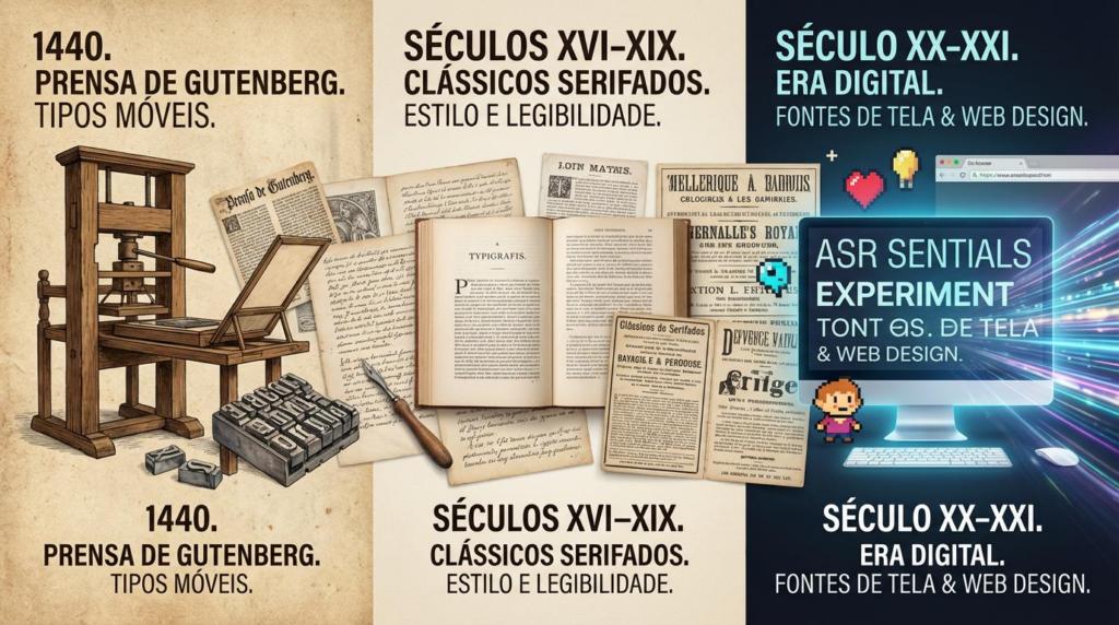 A História dos Tipos de Letra